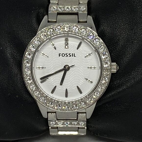 Fossil Jesse ES2362 Women Silver Stainless Steel Analog Dial Quartz Watch OP838 - Picture 2 of 12